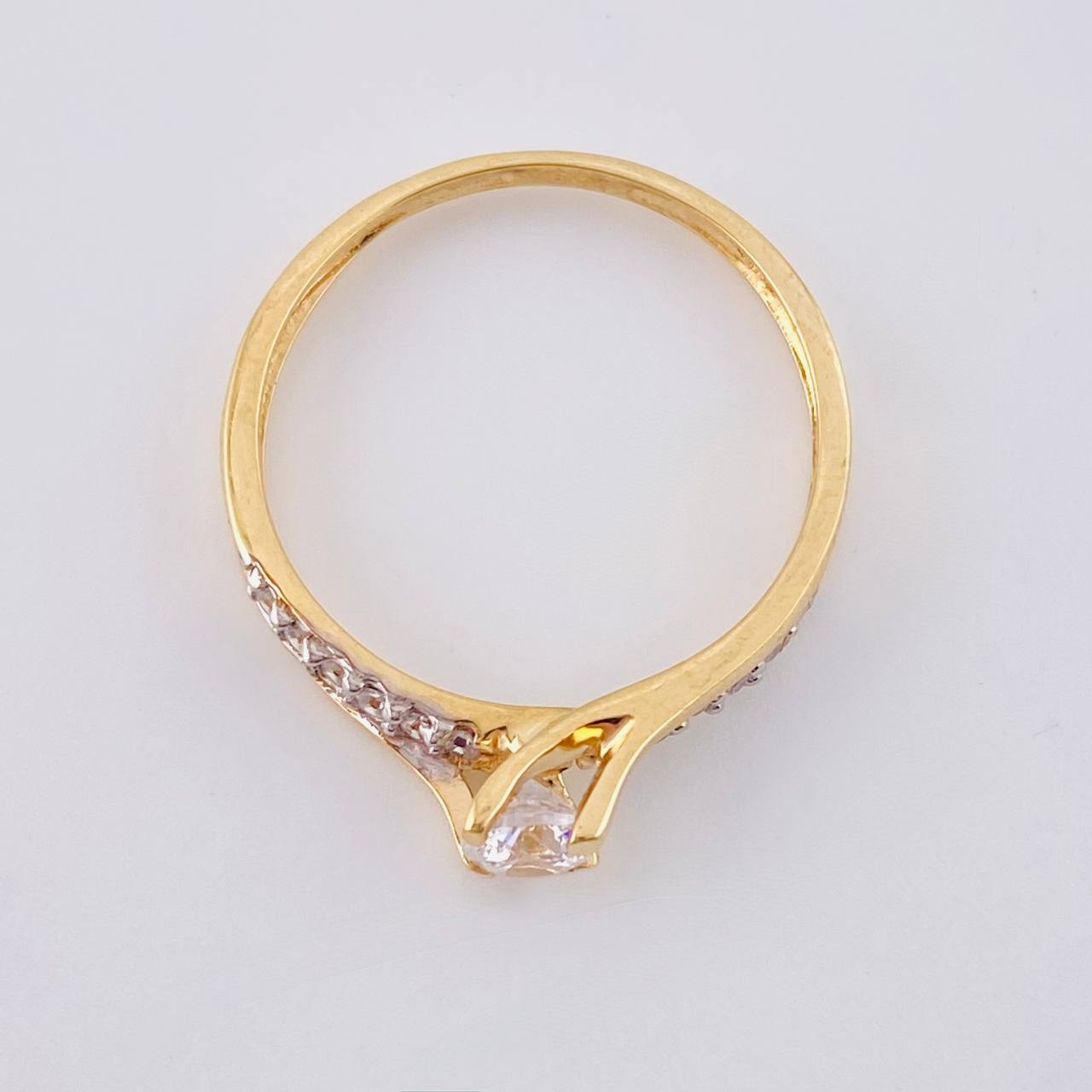 Anillo Solitario Doble Esplendor 1.95 g / T6 1/4 Oro Amarillo 18K