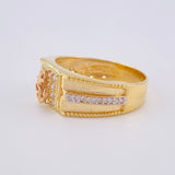 Anchor Ring 7.35 g / T9 1/2 Two-Tone Yellow Rose Gold 18K