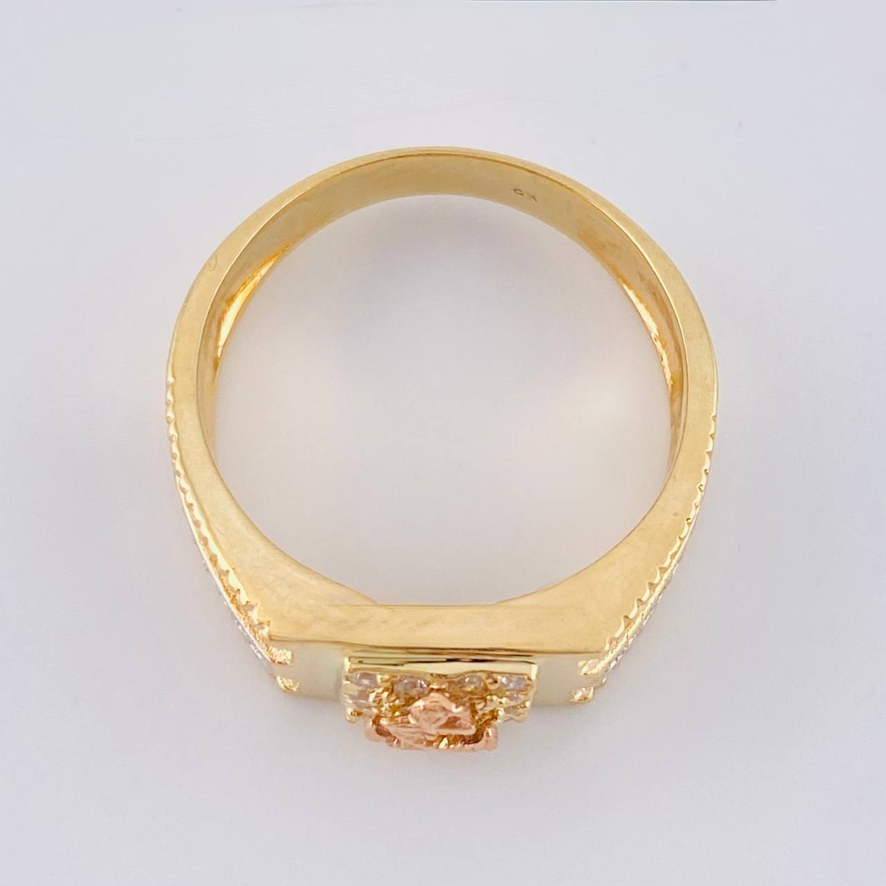 Anchor Ring 7.35 g / T9 1/2 Two-Tone Yellow Rose Gold 18K