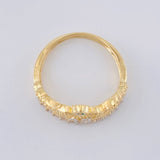 Quinceañera Crown Ring Heart 3.2 g / T7 1/4 Two-Tone Yellow White Gold 18K