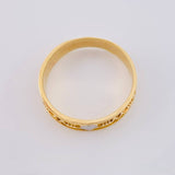 Anillo Corazón Linea De La Vida 3.15 g / T9 1/4 Dos Oros Amarillo Blanco 18K