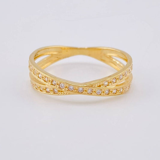 Intertwined Ring 2.11 g / T7 18K Yellow Gold