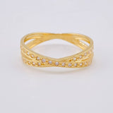 Anillo Entrelazado 2.11 g / T7 Oro Amarillo 18K