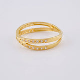 Anillo Entrelazado 2.11 g / T7 Oro Amarillo 18K