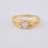 Intreccio Solitaire Ring 2.15 g / T6 3/4 18K Yellow Gold