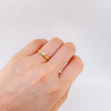 Anillo Solitario Esencia Dorada 3.45 g / T5 3/4 Oro Amarillo 18K