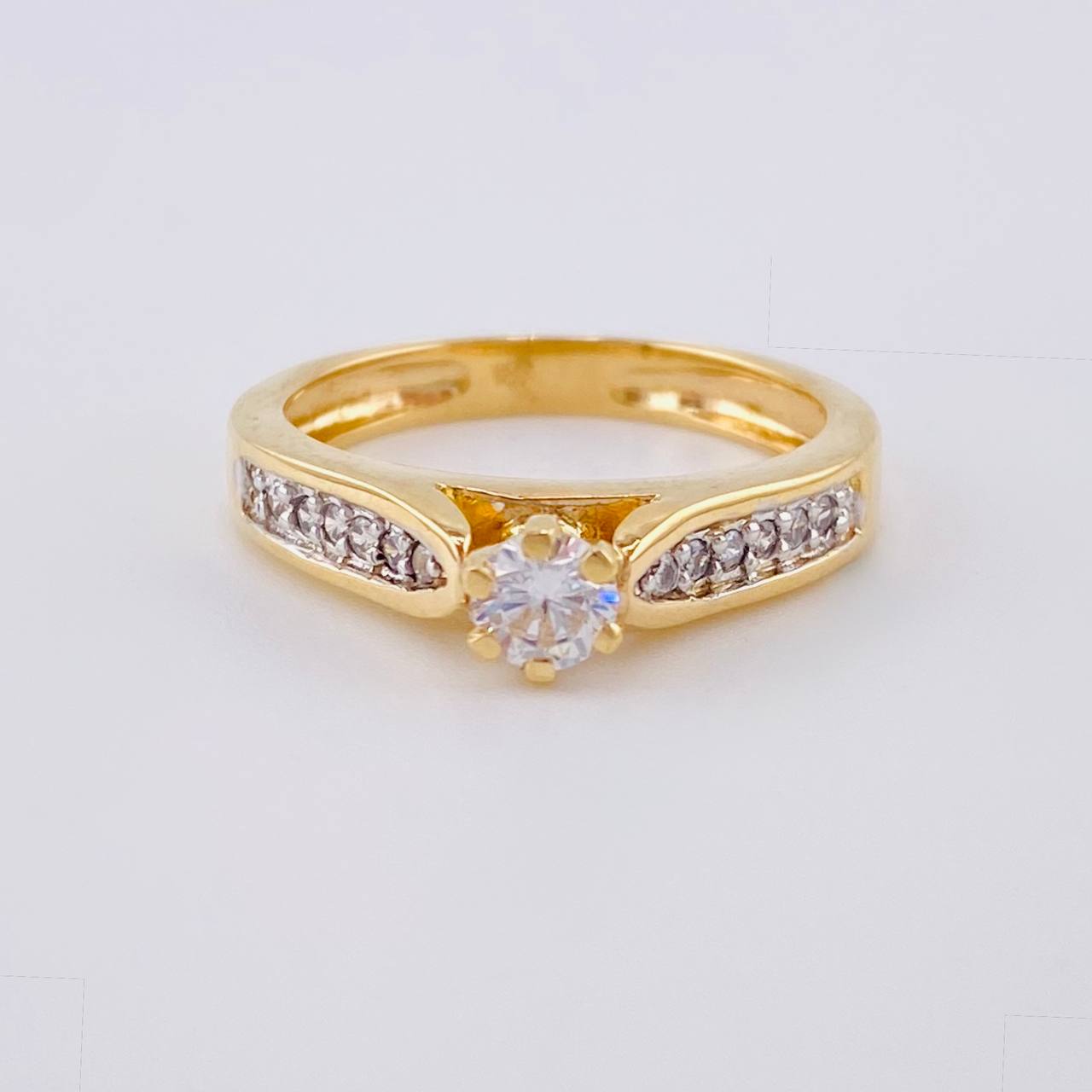 Solitaire Ring Bridge 3.5 g / T6 Yellow Gold 18K