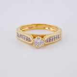 Solitaire Ring Bridge 3.5 g / T6 Yellow Gold 18K