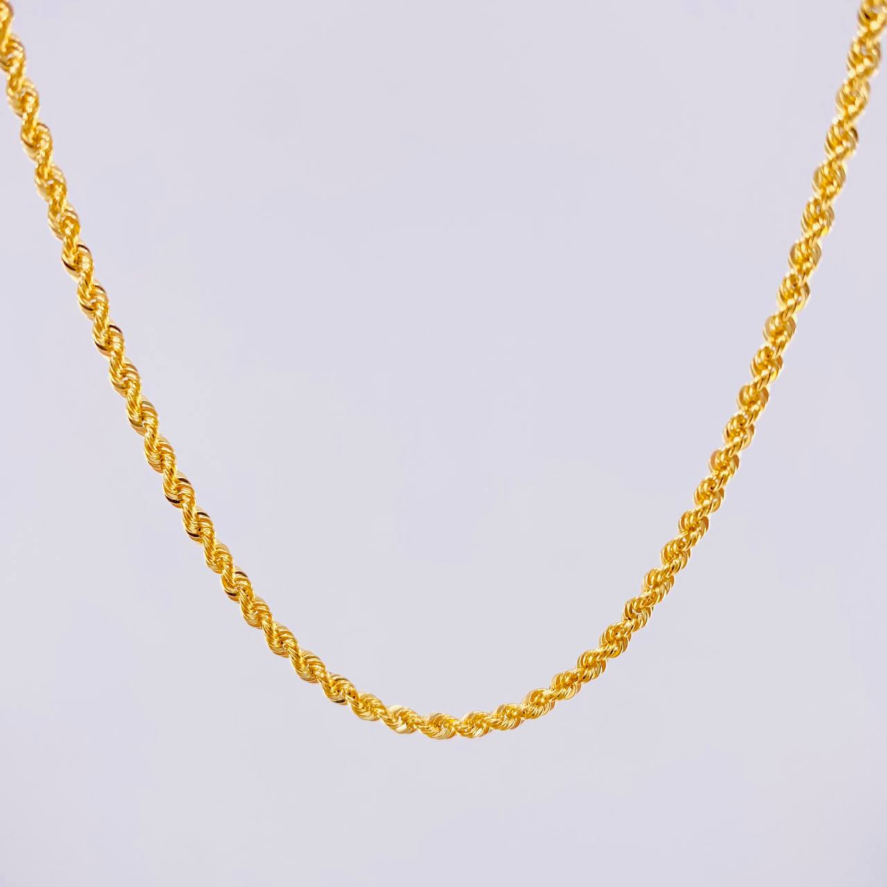 Cadena Lazo 3.35g / 60cm / 2.2mm Oro Amarillo 18K