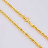 Rope Chain 3.45 g / 23 3/4 in / 2.15 mm Yellow Gold 18K