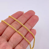Cadena Lazo 3.35g / 60cm / 2.2mm Oro Amarillo 18K