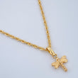 Set Cadena y Dije Lazo + Libelula 1,2gr / Oro Amarillo 18K &