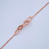 Set Cadena y Dije Veneciana + Cruz 1,65gr / Oro Rosa 18K &