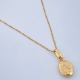 Set Cadena y Dije Veneciana + Virgen del Carmen 1,3gr / Oro Amarillo 18K &