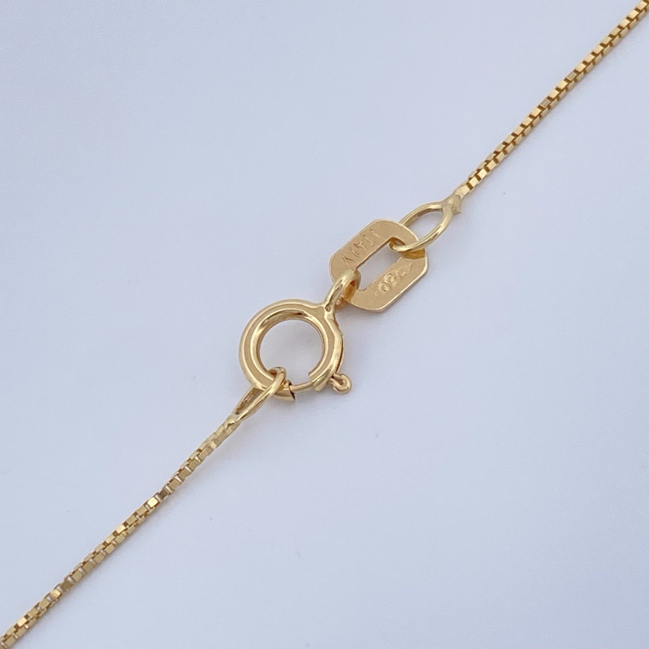 Set Cadena y Dije Veneciana + Virgen del Carmen 1,3gr / Oro Amarillo 18K &