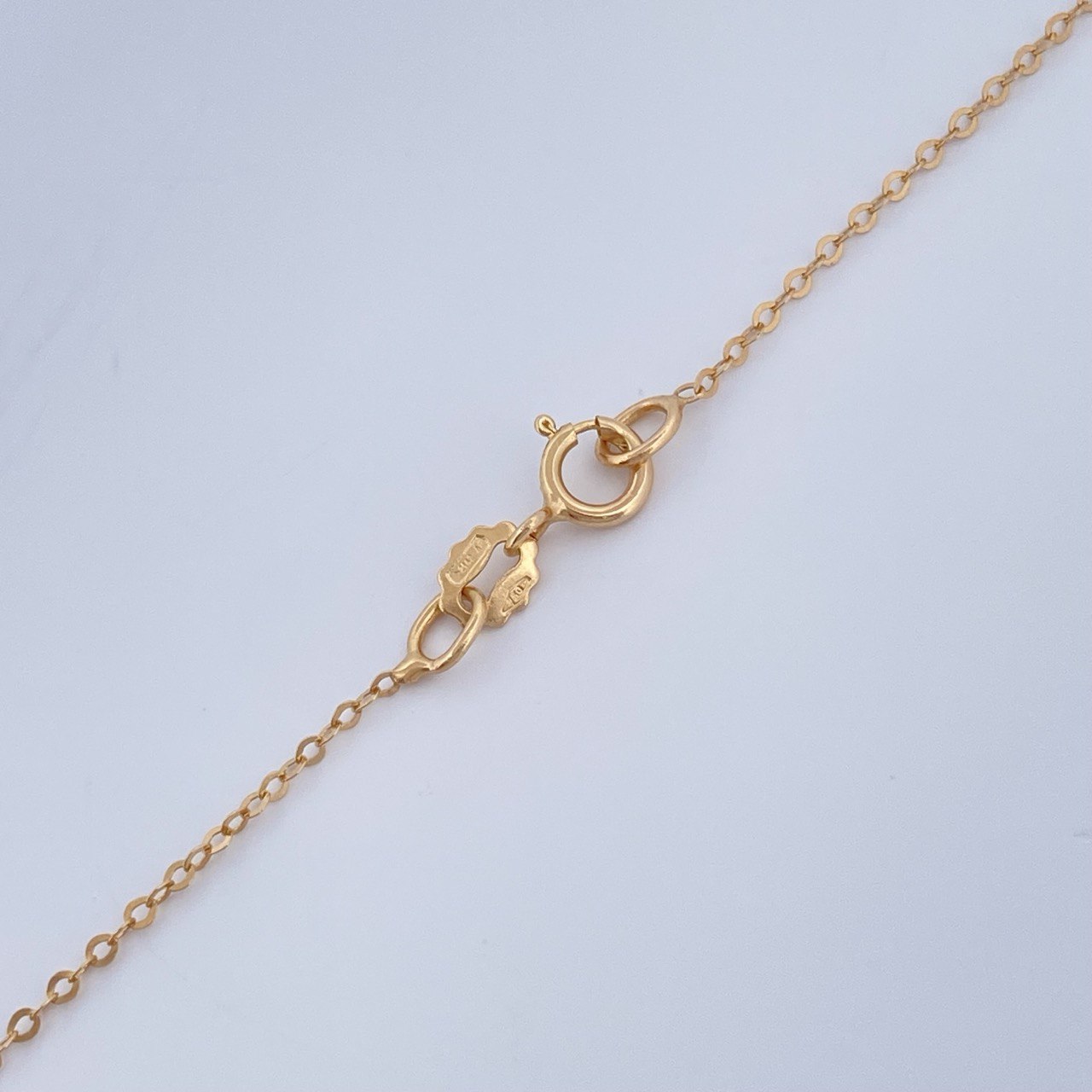 Set Cadena y Dije Aro Seguido + Milagrosa 1,35gr / Oro Rosa 18K &