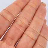 Venetian Chain and Pendant Set + Cross 1.65gr / 18K Rose Gold &