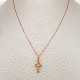 Venetian Chain and Pendant Set + Cross 1.65gr / 18K Rose Gold &