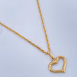 Set Cadena y Dije Lazo + Corazon  1,55gr / Oro Amarillo 18K &