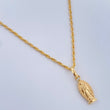 Set Cadena y Dije Lazo + Virgen de Guadalupe 1,35gr / Oro Amarillo 18K &