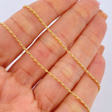 Set Cadena y Dije Lazo + Virgen de Guadalupe 1,35gr / Oro Amarillo 18K &