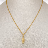 Set Cadena y Dije Lazo + Virgen de Guadalupe 1,35gr / Oro Amarillo 18K &