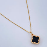 Set Cadena y Dije Veneciana + Trebol 1,55gr / Oro Amarillo 18K &
