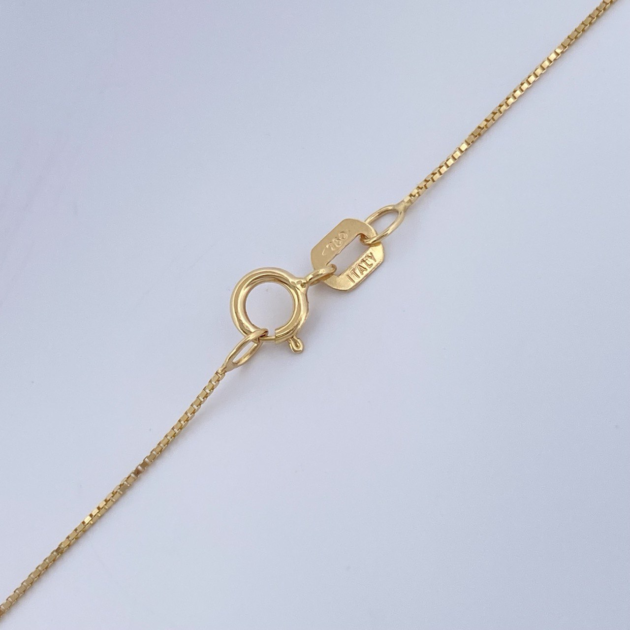 Set Cadena y Dije Veneciana + Trebol 1,55gr / Oro Amarillo 18K &