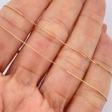Set Cadena y Dije Veneciana + Trebol 1,55gr / Oro Amarillo 18K &