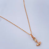 Chain and Pendant Classic Link + Anchor 1.3gr / 18K Rose Gold &