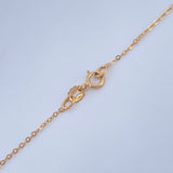 Chain and Pendant Classic Link + Anchor 1.3gr / 18K Rose Gold &