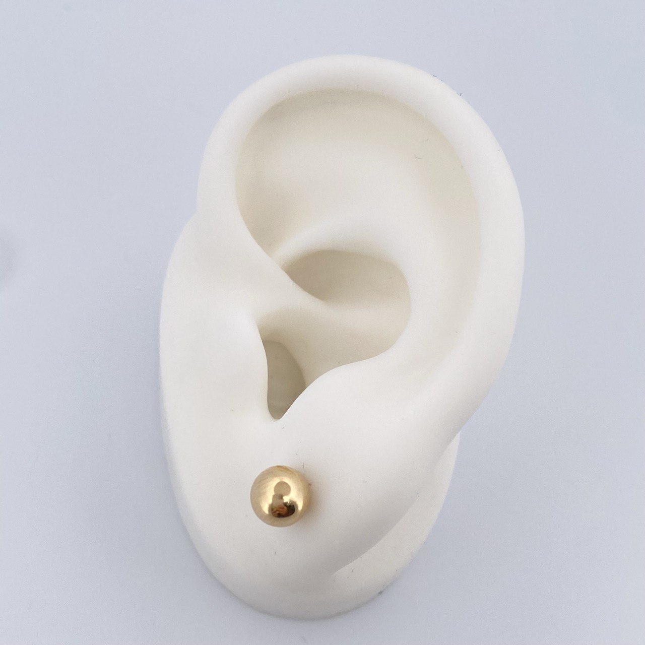 Stud Earrings Bead 0.75gr / 18K Gold $