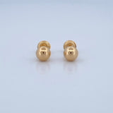 Stud Earrings Bead 0.75gr / 18K Gold $