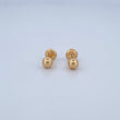 Stud Earrings Bead 0.6gr / 18K Gold $
