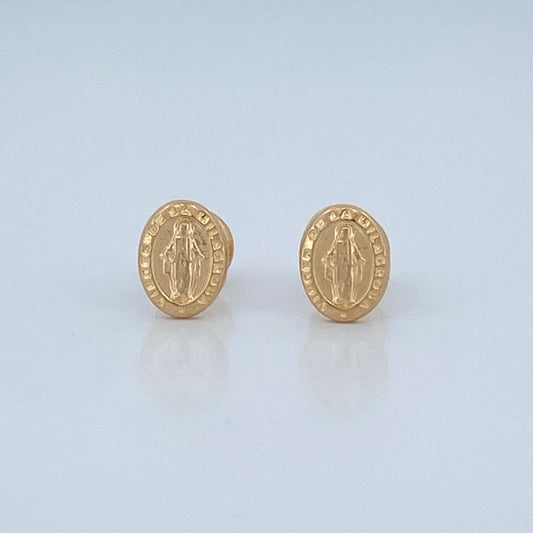 Topos Virgen Milagrosa 0.7gr / 8.1mm Oro Amarillo 18K %