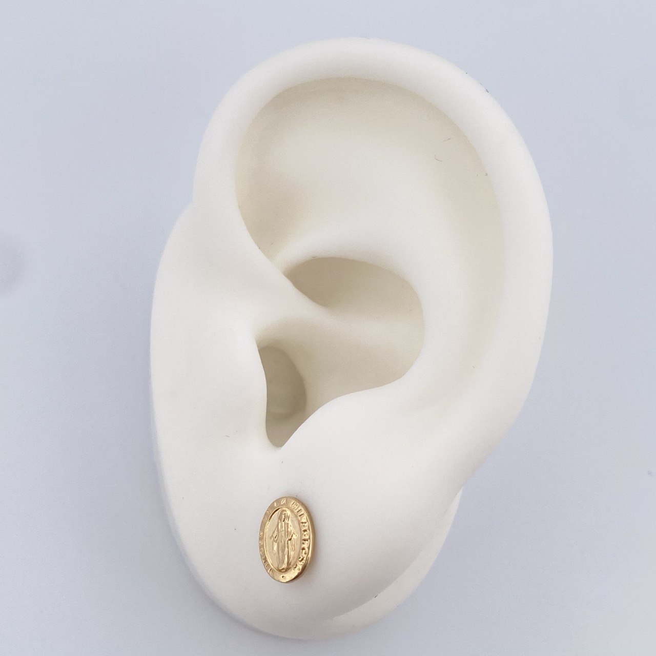 Topos Virgen Milagrosa 0.7gr / 8.1mm Oro Amarillo 18K %