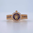 Crown Strap Ring RX 3.5gr / Size 6 1/4 / 18K Gold &