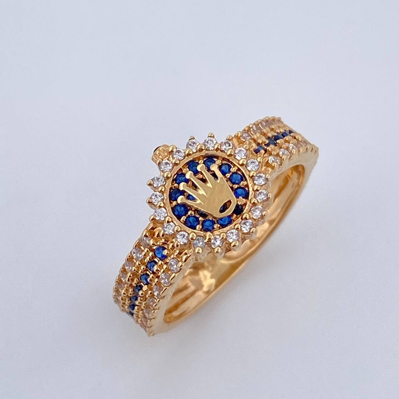 Crown Strap Ring RX 3.5gr / Size 6 1/4 / 18K Gold &