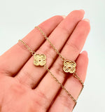 Cadena Aro Seguido Trebol 4.9gr / 17 3/4 in / 1.3mm Oro Amarillo 18K