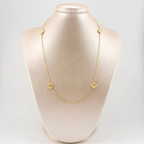 Cadena Aro Seguido Trebol 4.3gr / 19 3/4 in / 1.3mm Oro Amarillo 18K