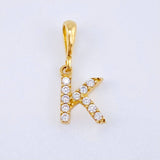 Dije Letra K 0.6gr / 1/2 in / Oro Amarillo 18K *