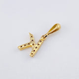 Dije Letra K 0.6gr / 1/2 in / Oro Amarillo 18K *