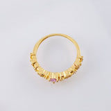 Anillo Solitario Corazon Churumbela 1.8gr / T6 / Oro Amarillo 18K *