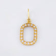Letter O Pendant 1.3gr / 1 in / Yellow Gold 18K *