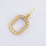 Letter O Pendant 1.3gr / 1 in / Yellow Gold 18K *