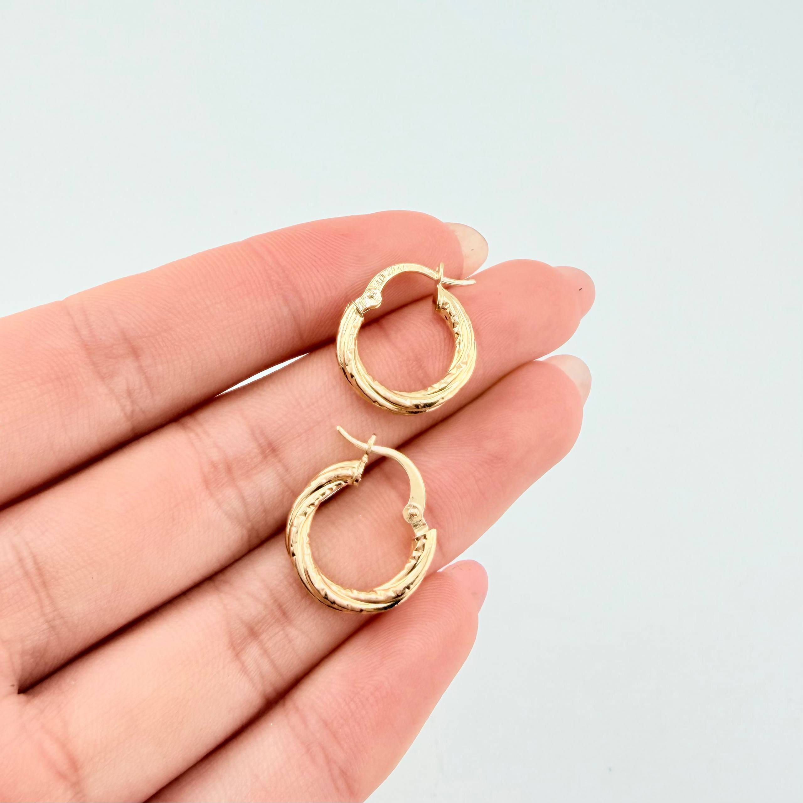 Candongas Sofi 1.4gr / 3/4 in / Oro Amarillo 18K
