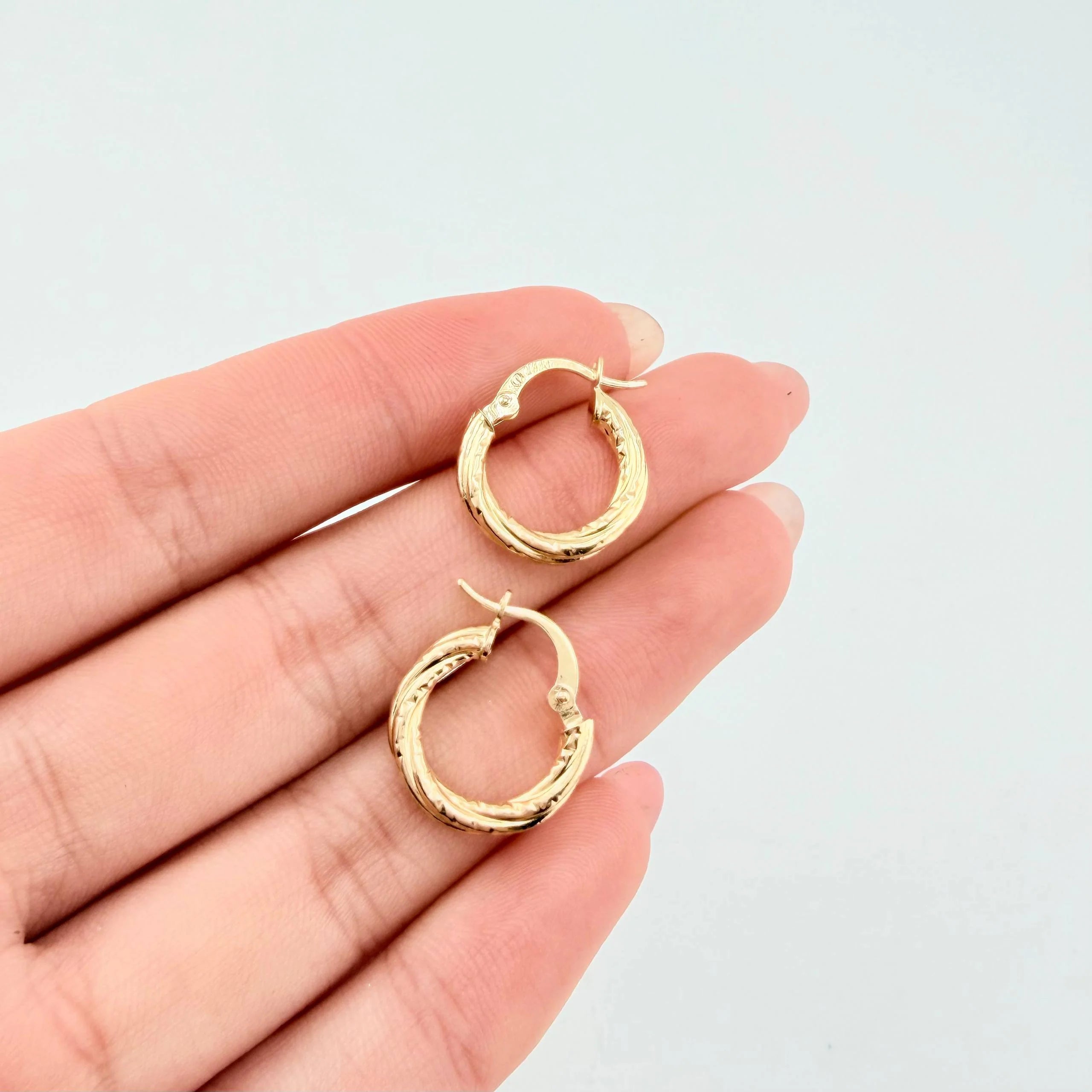 Candongas Sofi 1gr / 1/2 in / Oro Amarillo 18K