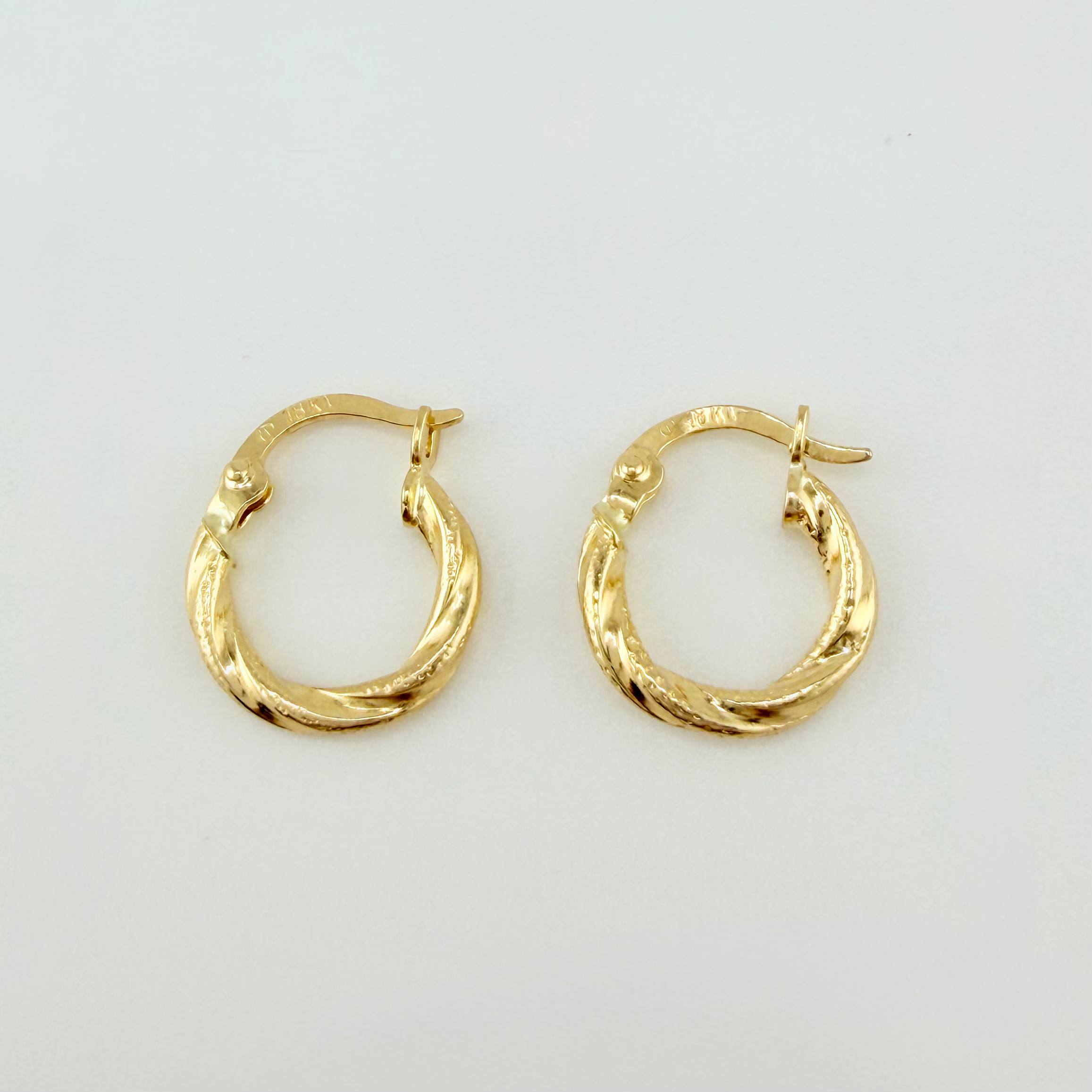 Candongas Sofi 0.9gr / 1/2 in / Oro Amarillo 18K