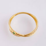 Anillo Carriles Cruzados 1.7gr / T8 1/4 / Oro Amarillo 18K