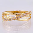 Anillo Carril Enlazado 1.8gr / T7 / Oro Amarillo 18K